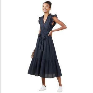 Outerknown Canyon Midi Dress Black